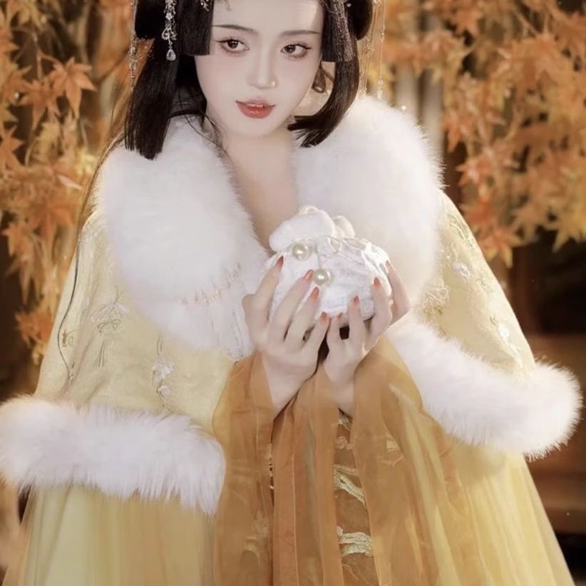 【花神斗篷】秋冬绣花双层斗篷披风十二花神系列