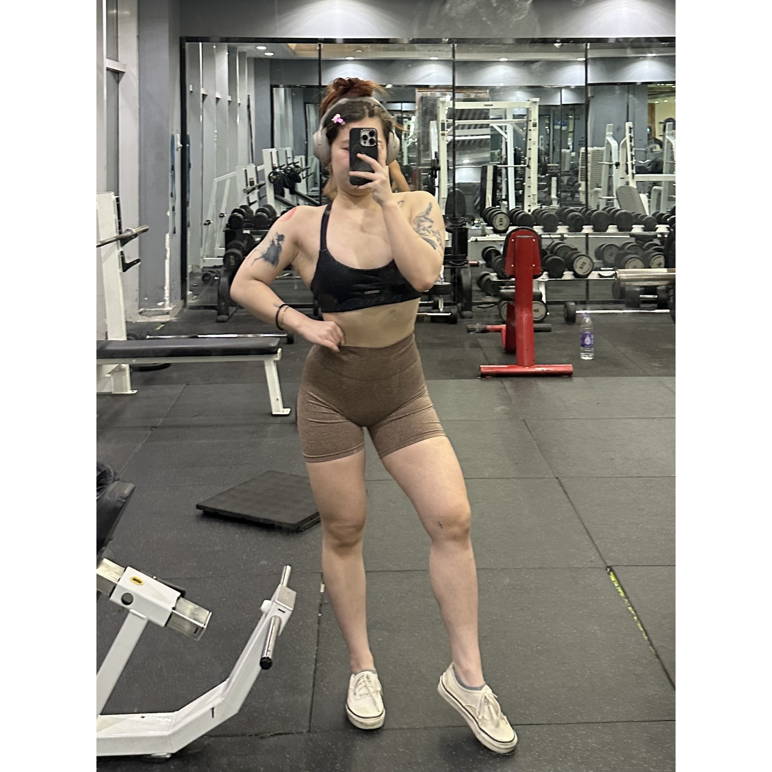 NV同款高密度针织蜜桃臀收腰彩色8178D运动四分短裤不走光-31D-21