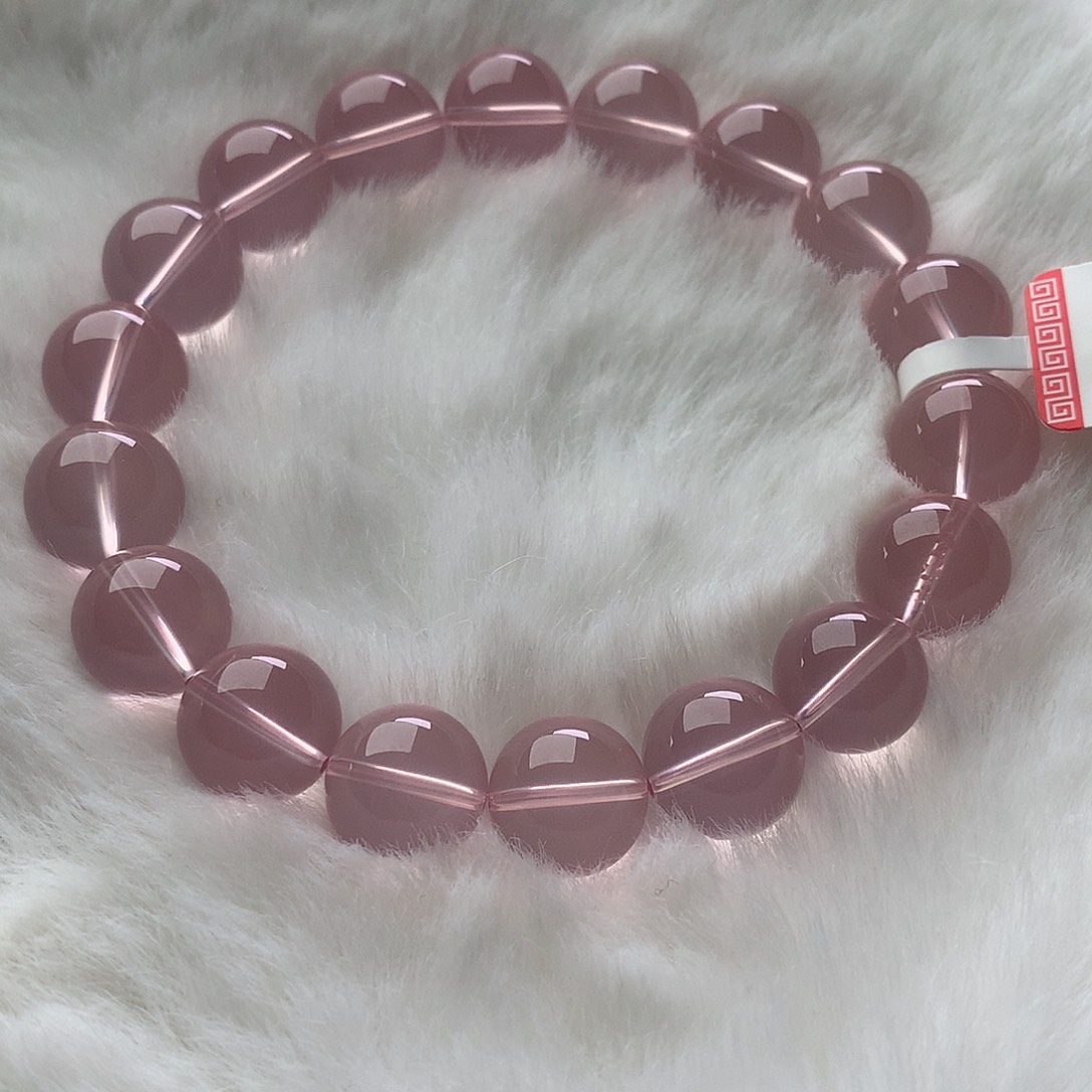 手串未镶嵌水晶粉水晶