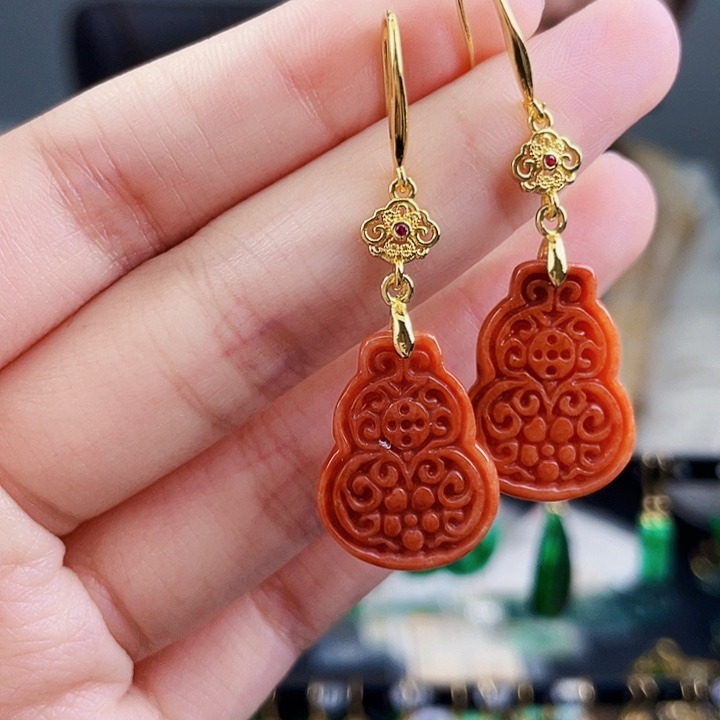 翡翠耳饰未镶嵌饰品