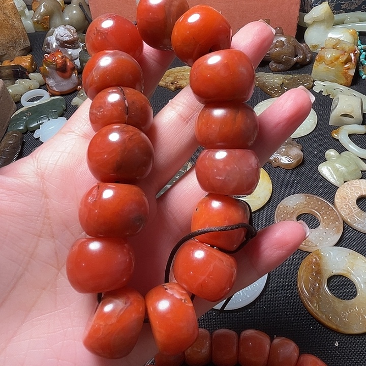 用***4南红玛瑙合金手链