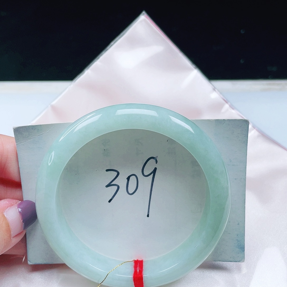 翡翠未镶嵌手镯缅甸翡翠58