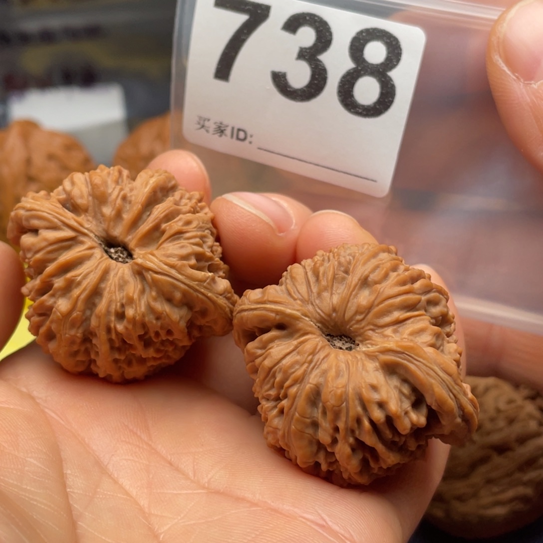 x****文玩核桃把件南疆凹底对歪40