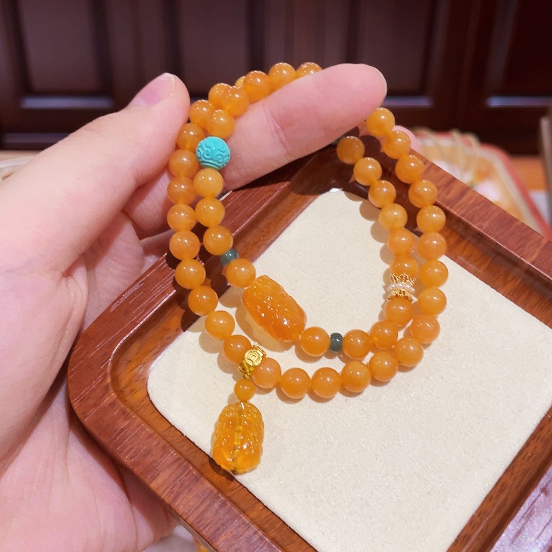 蜜蜡手链未镶嵌手串