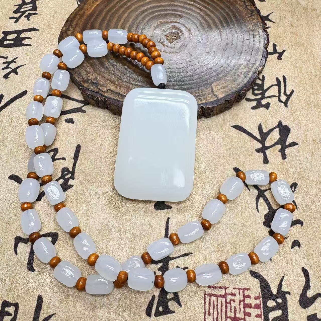 高品质新疆白全珠链面包无事牌-精美-大气-时尚