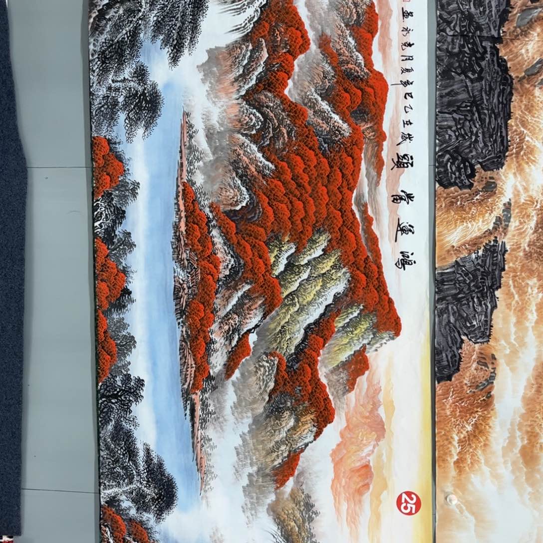 国画国画作品老师手绘