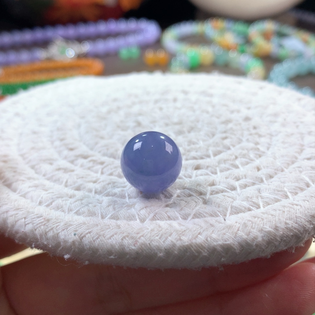 翡翠颈饰未镶嵌翡翠冰蓝紫卡13+