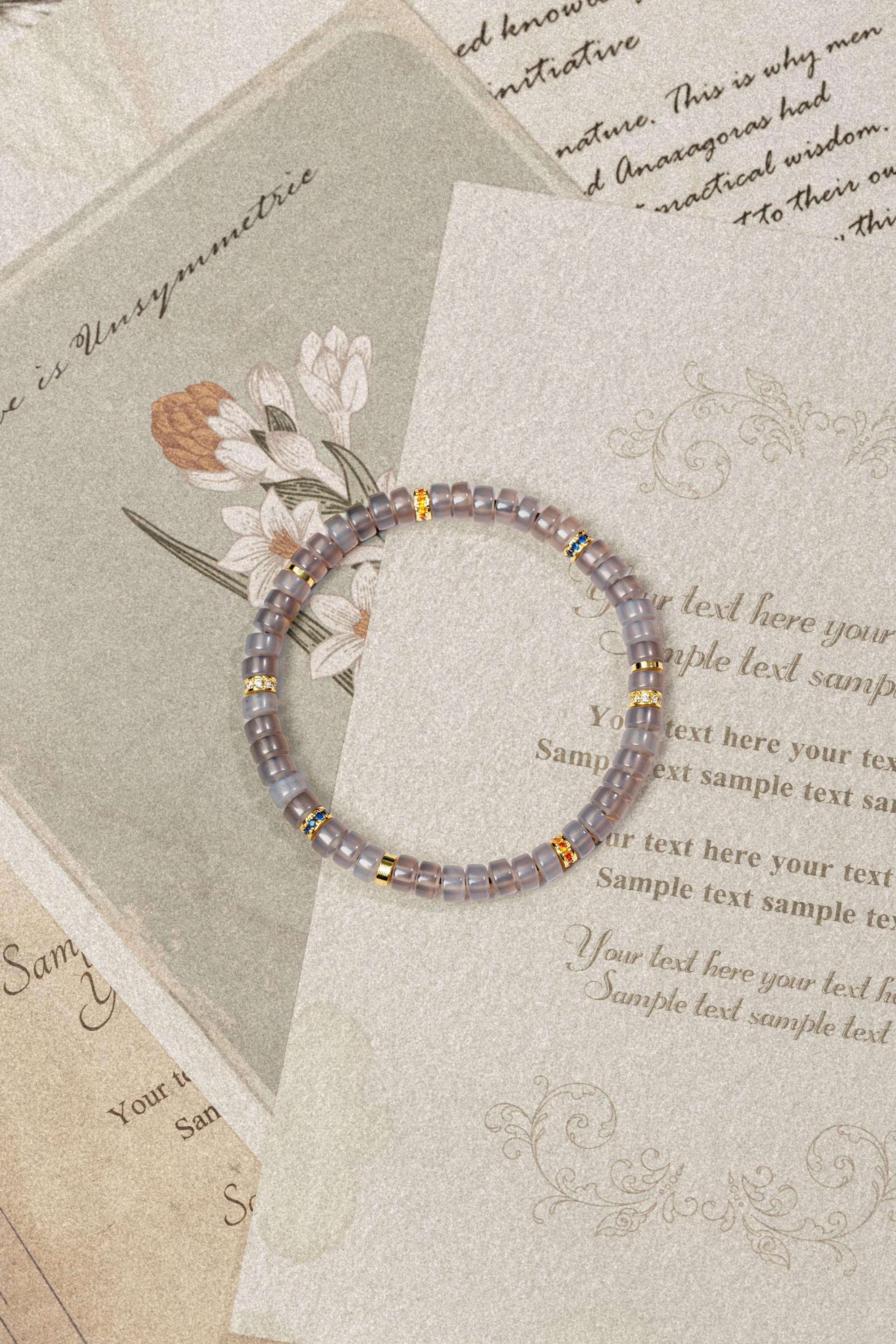 糯灰玛瑙手串（多样性发货，发其一）