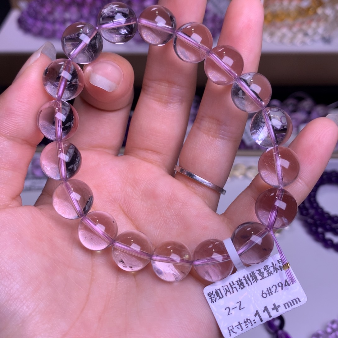 紫晶手链未镶嵌闪片玻利维亚