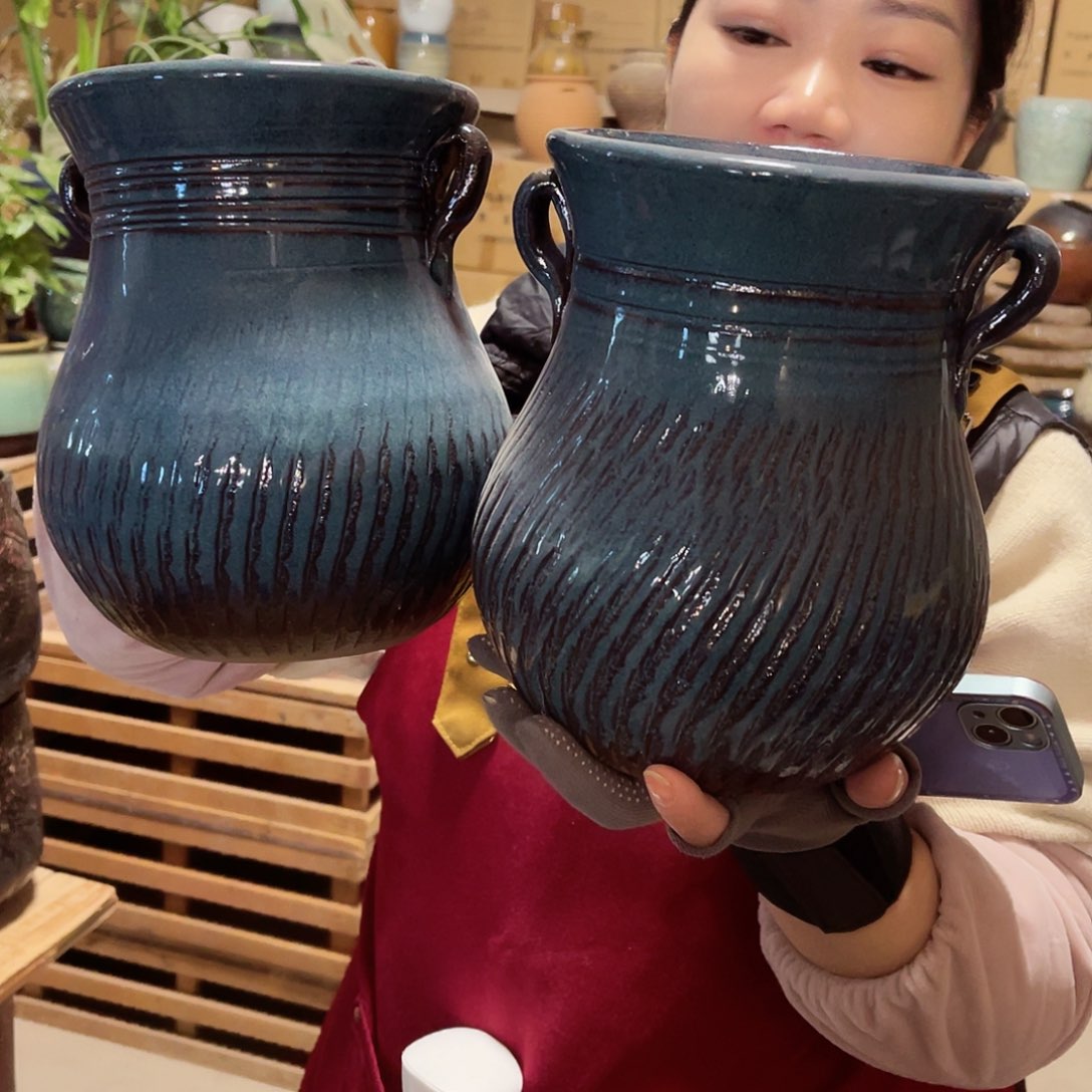 紫砂花盆高度20口径15