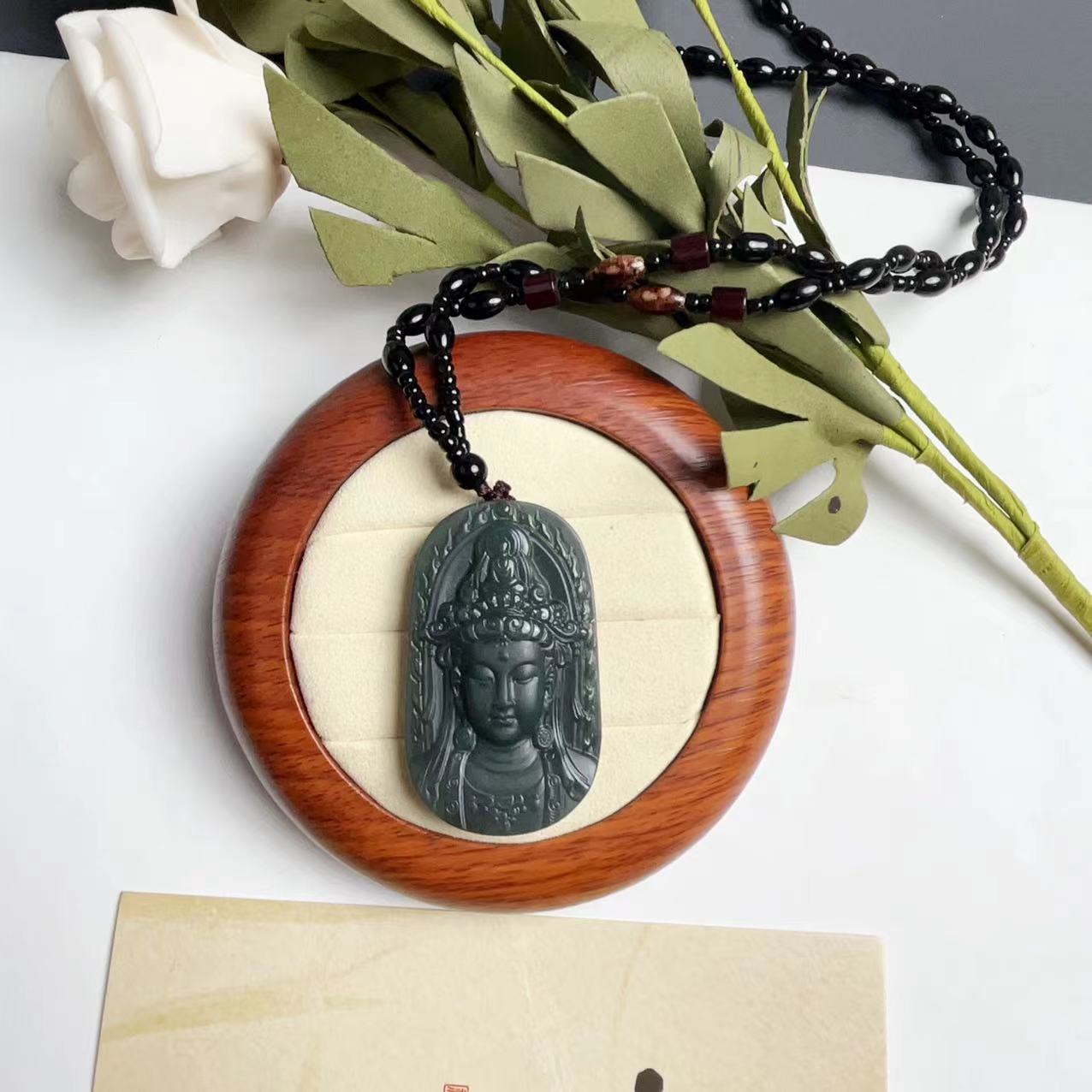 AA和田玉度母观音吊坠 多样性发货 拍一发一