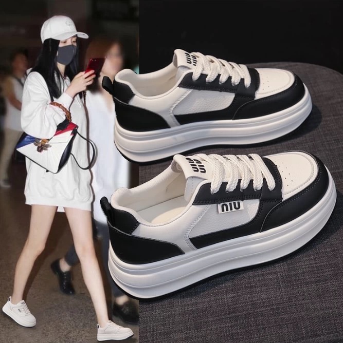 Z-1圆头休闲鞋女透气韩版休闲ins运动鞋女