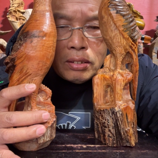 松木?****?纯手工雕刻鸟111111