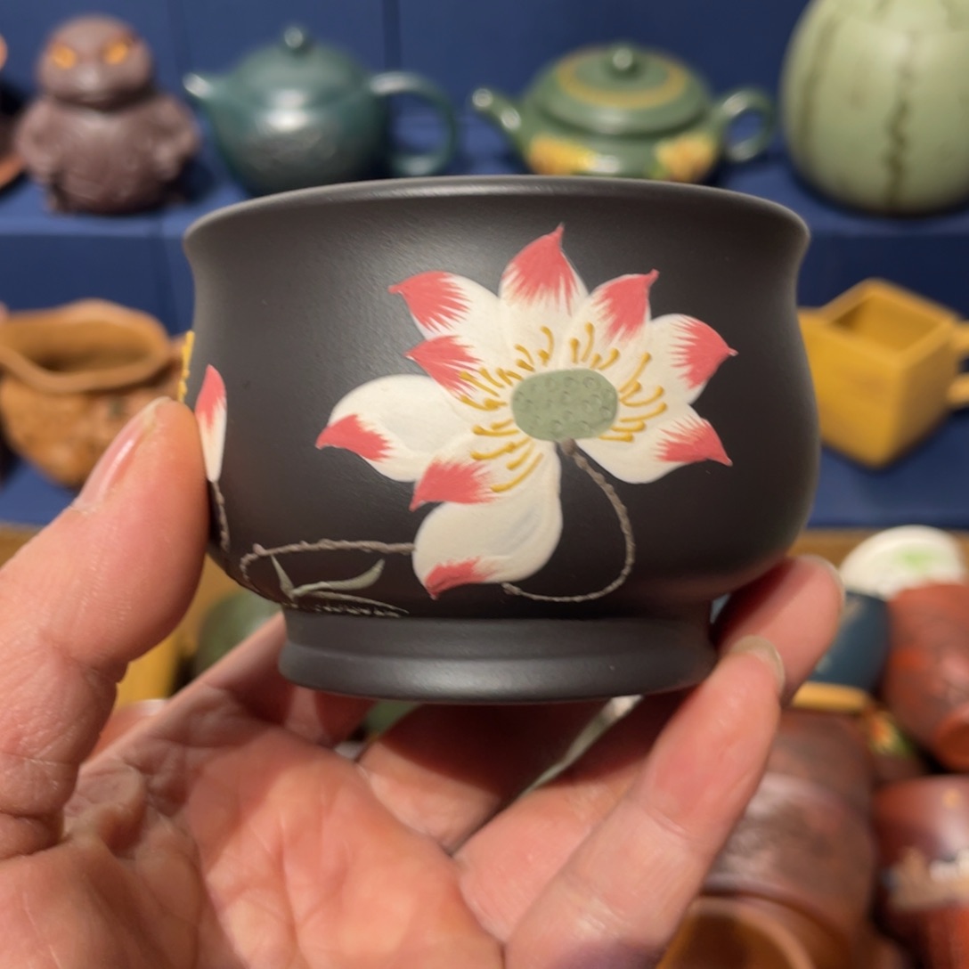 原矿紫砂手工主人杯