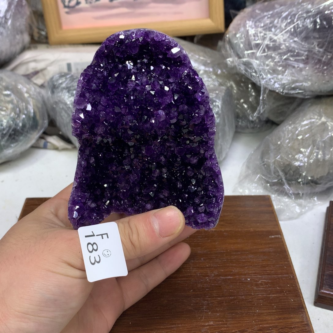 未镶嵌摆件紫晶水晶
