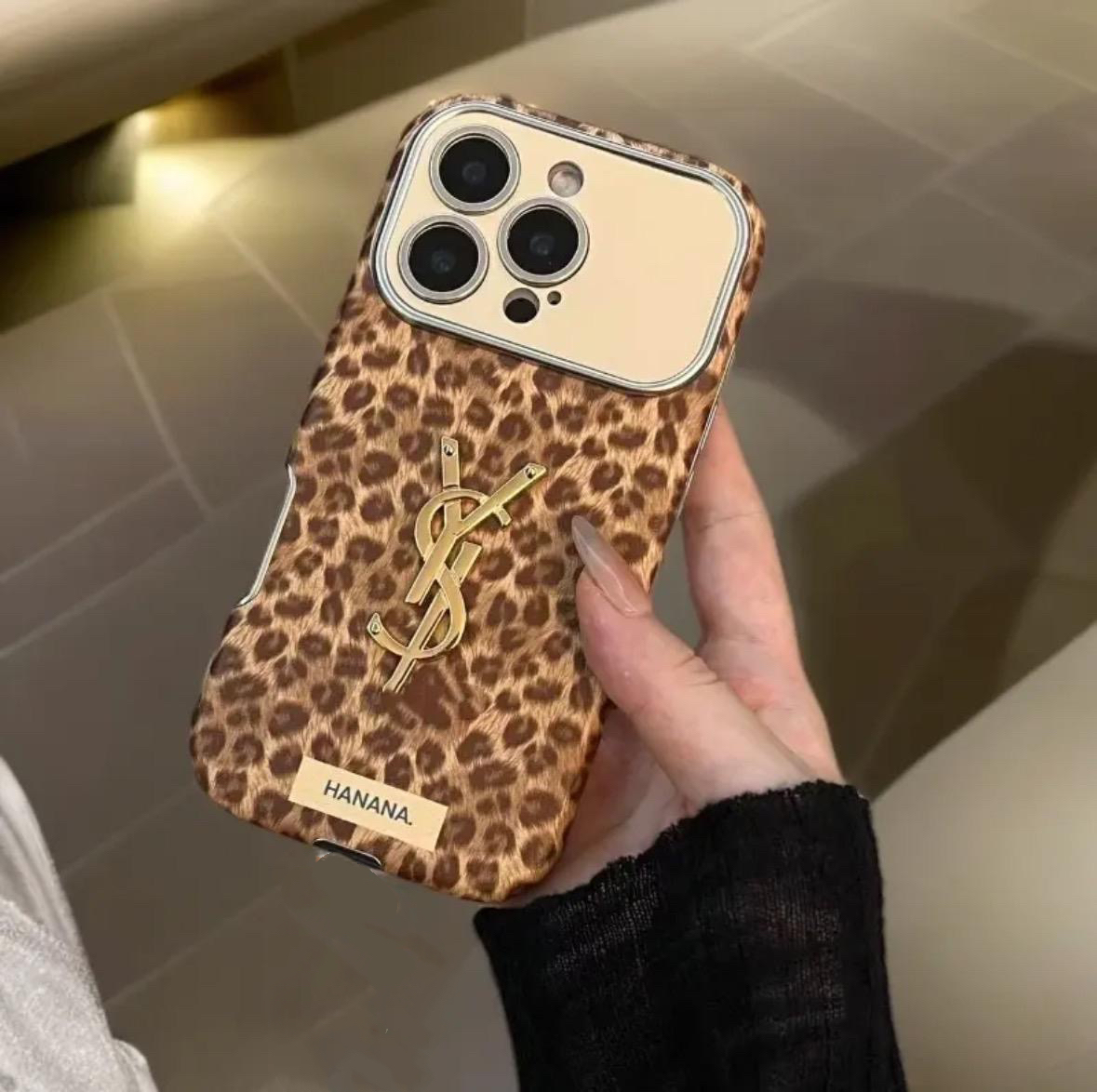 【小羊皮大视窗豹纹】适用苹果17promax/16/15/14/13全包软边手机壳