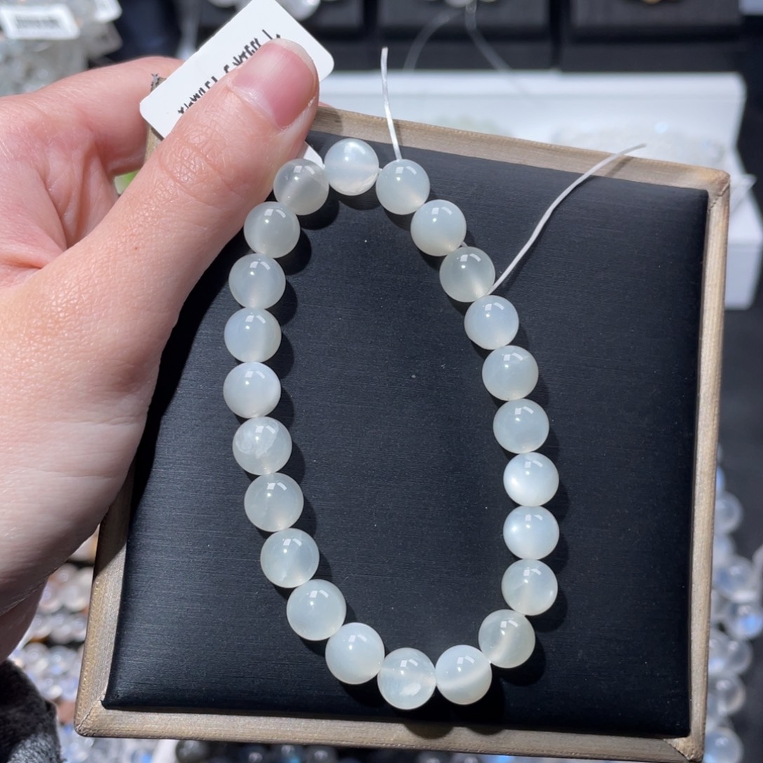 长石未镶嵌手链初恋白月光8m+