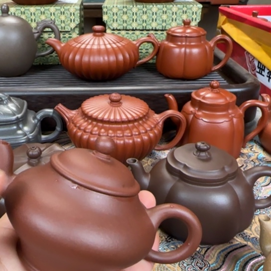 紫砂茶壶果宜兴紫砂虚扁