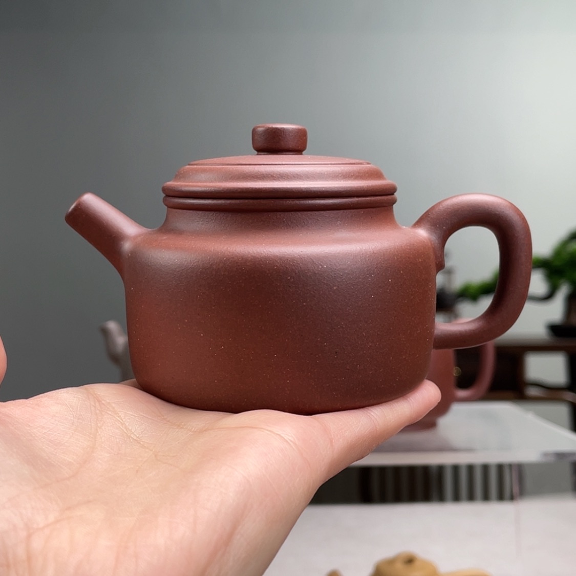 【闪购商品】茶壶紫砂烟红皮龙德钟容量180cc