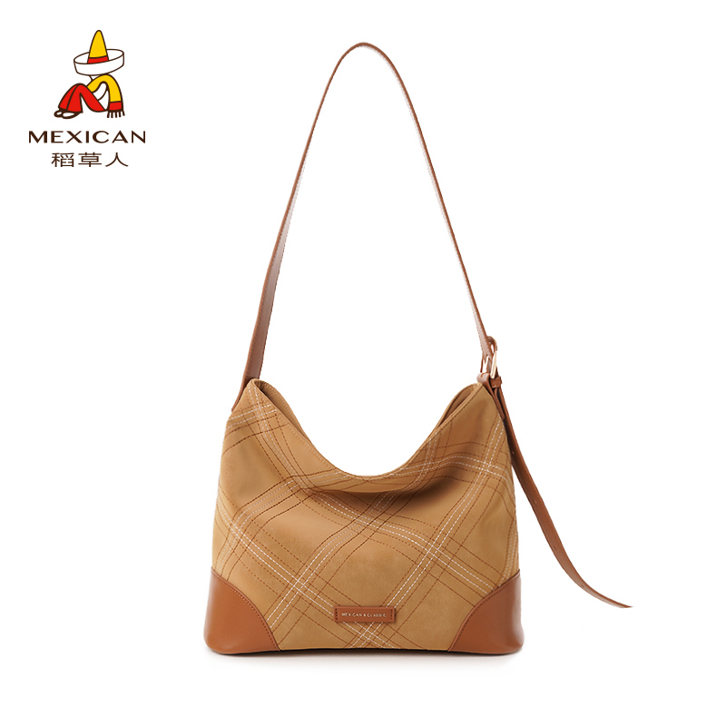 稻草人25秋季新款小众设计款时尚休闲百搭复古单肩斜挎包