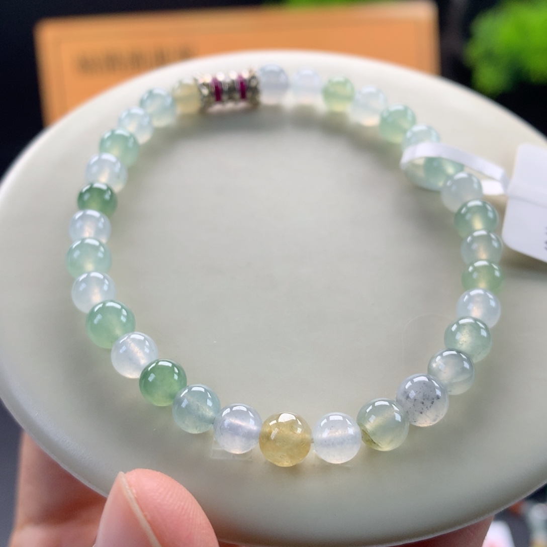 翡翠未镶嵌手链卡6