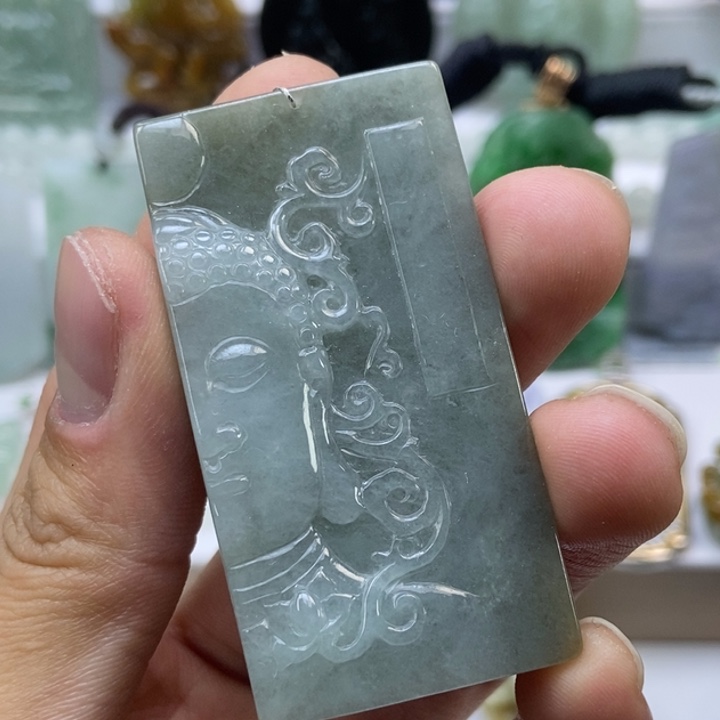 翡翠颈饰未镶嵌缅甸A货翡翠