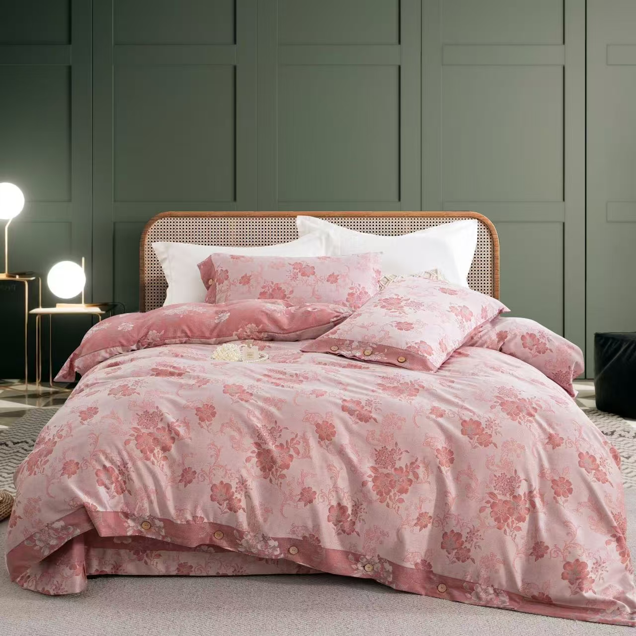 【樱花绽放】150*200cm全棉羊毛大豆棉加厚冬被