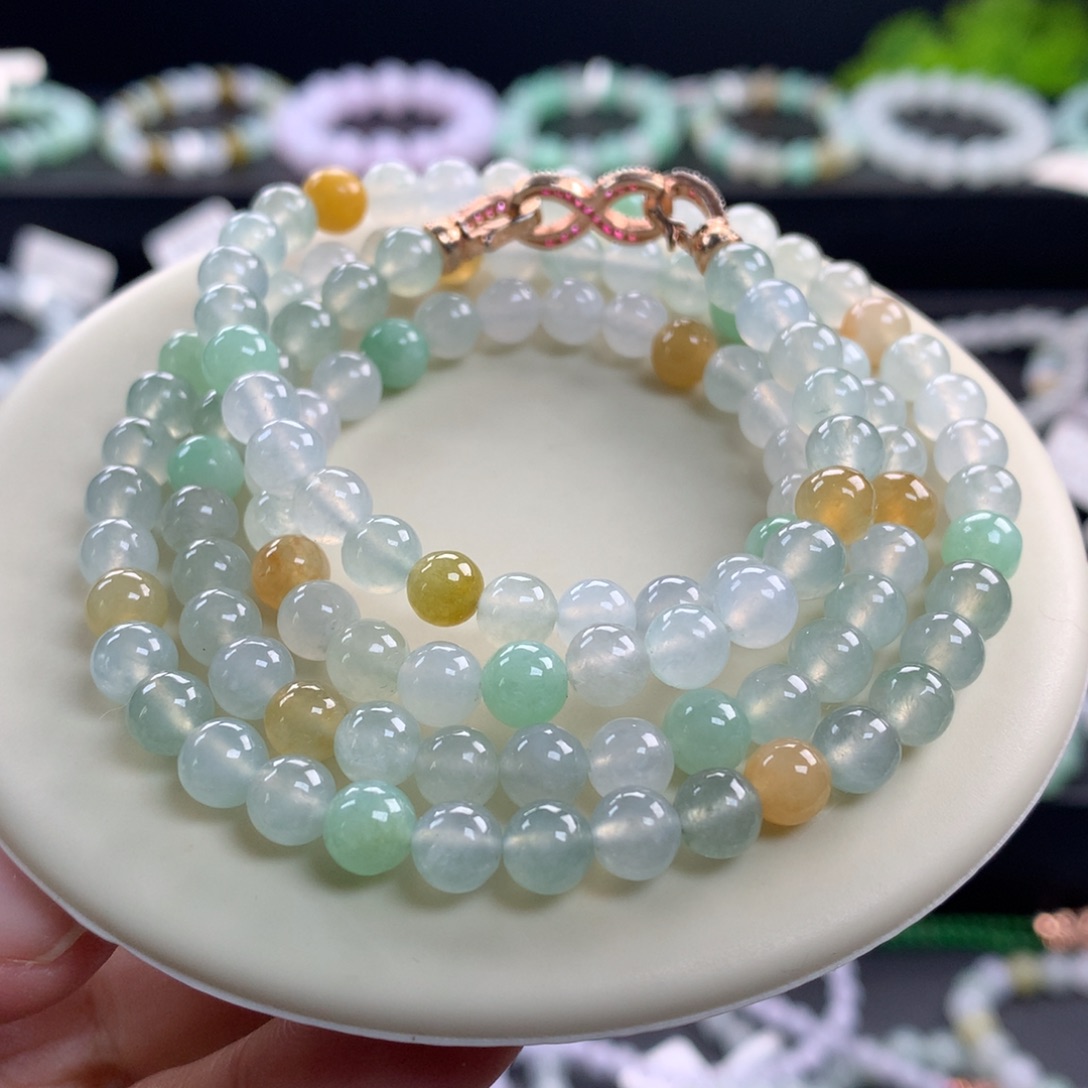 翡翠未镶嵌手链卡6