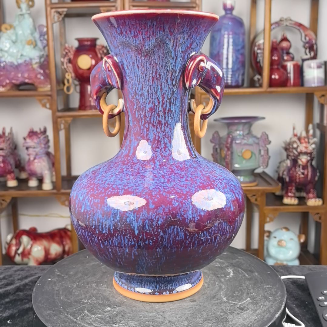 摆件钧瓷摆件神后镇钧瓷