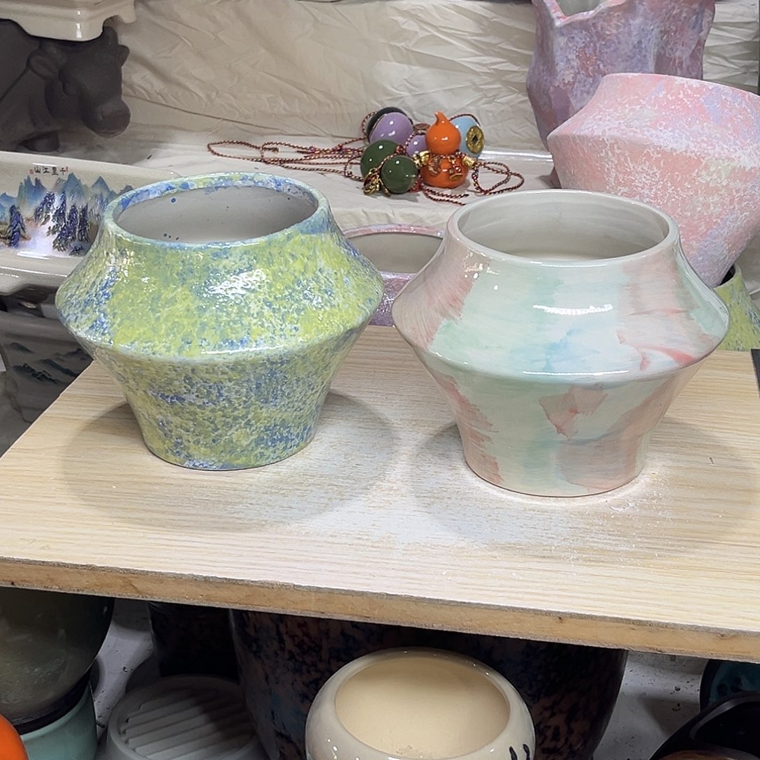 陶瓷绿植多肉微瑕花盆外口径：11*13