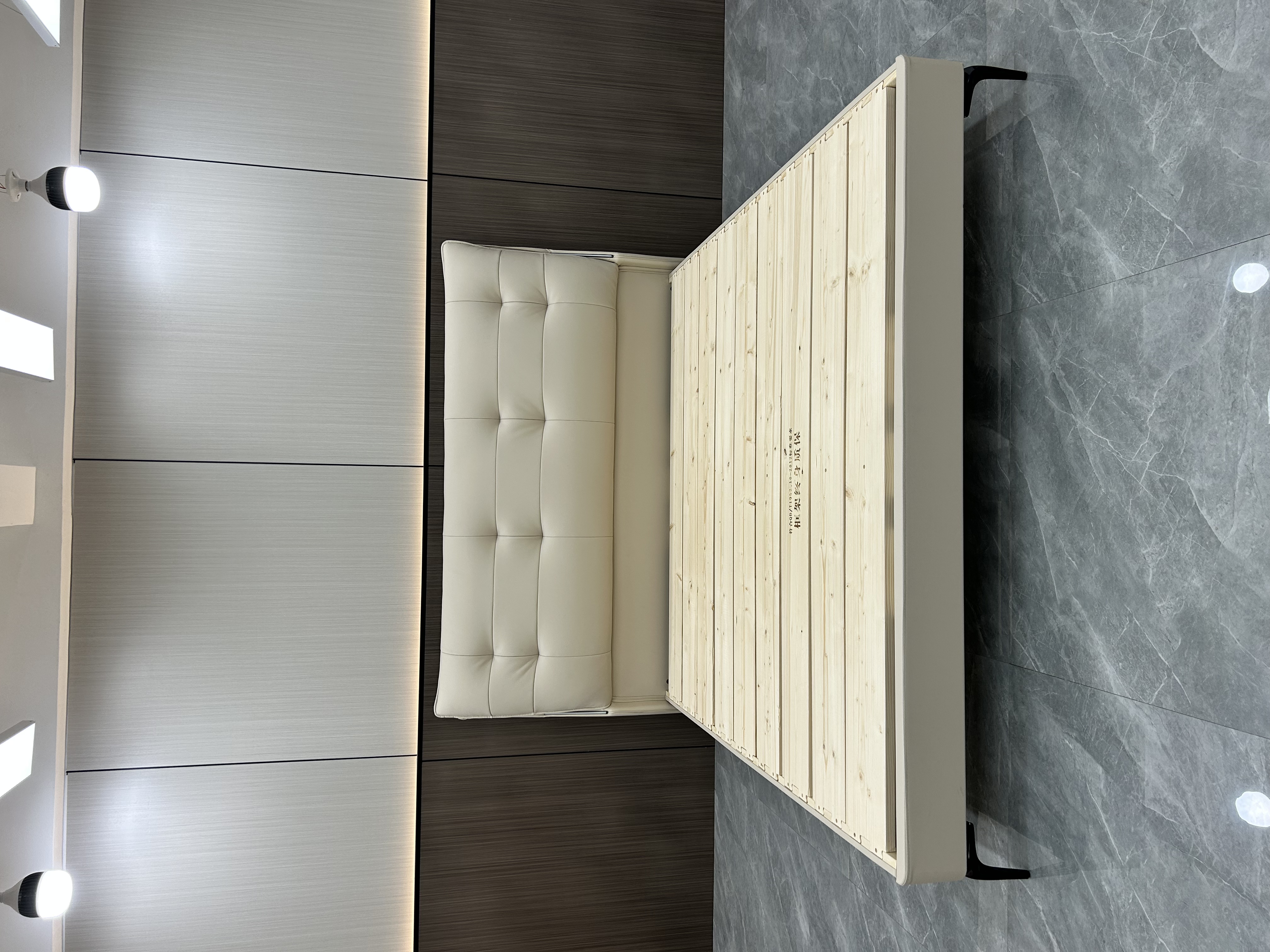 头层牛皮床1.8米1.5米主卧床婚加固八字龙骨全实木床