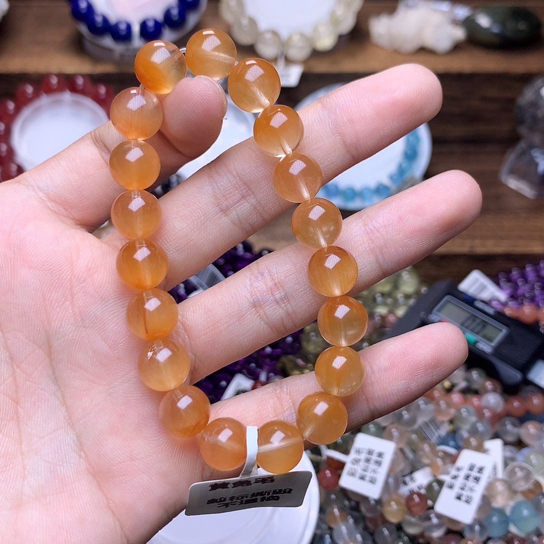 水晶黄兔毛10未镶嵌