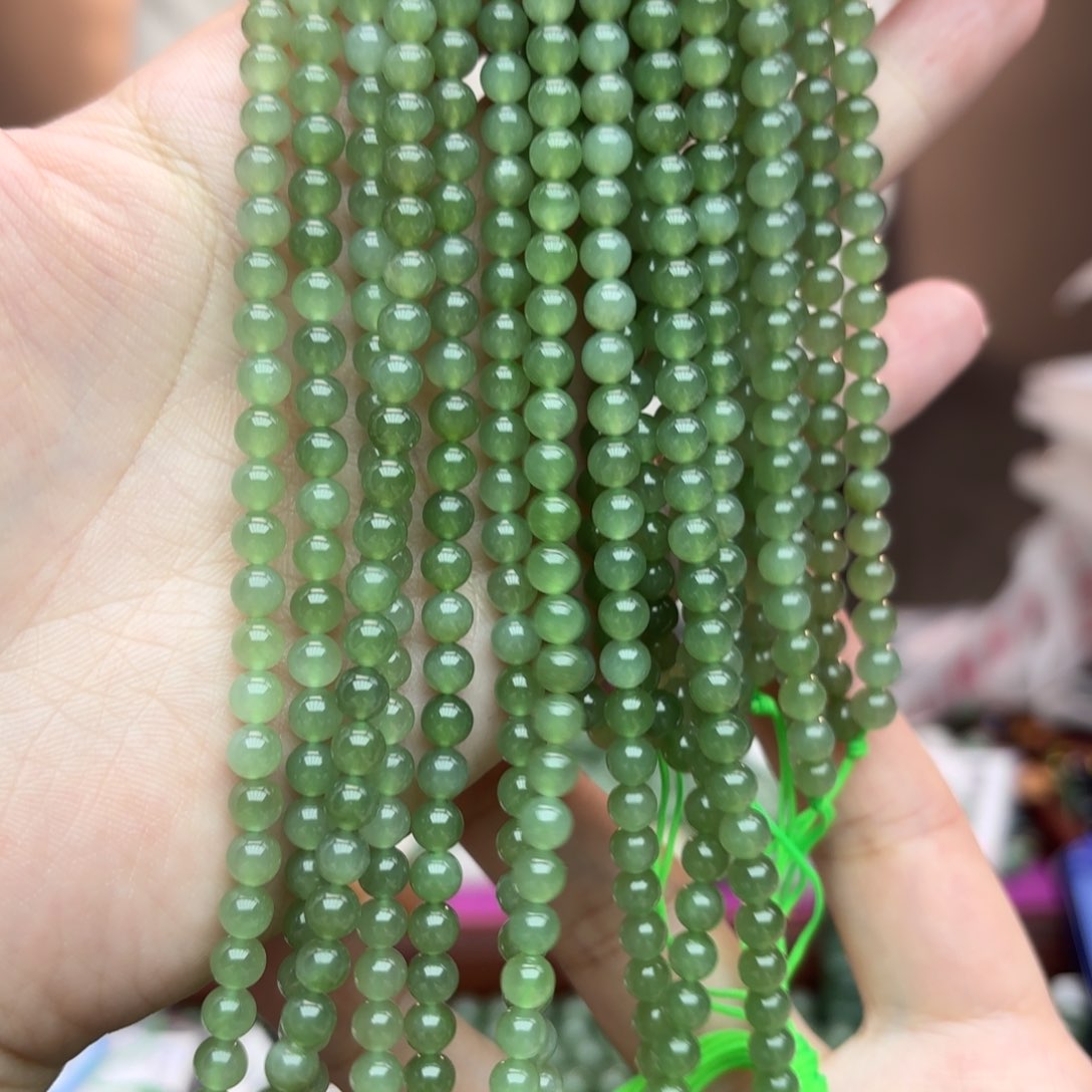 和田玉手串未镶嵌拍一发一