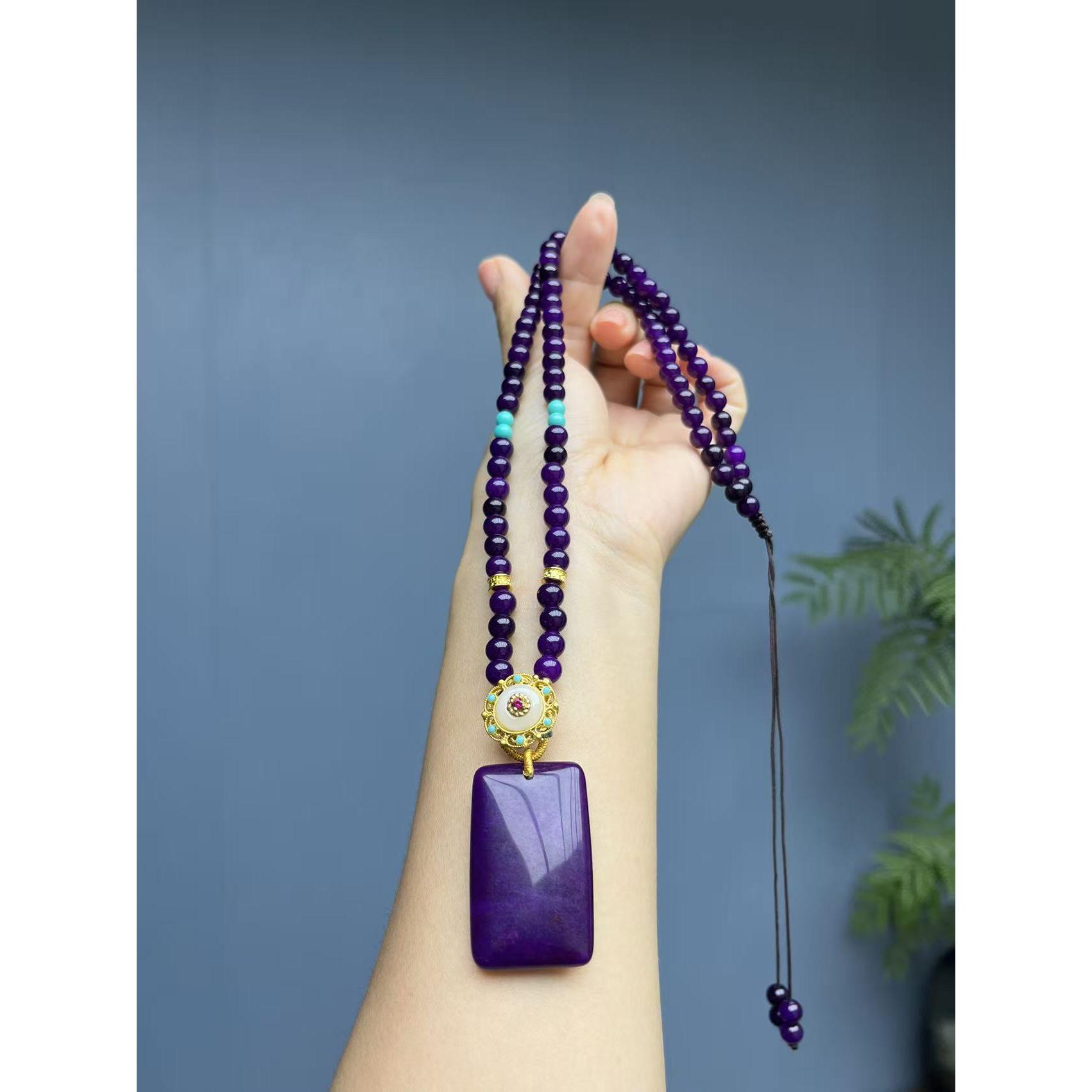 舒俱来14k松松无事牌项链