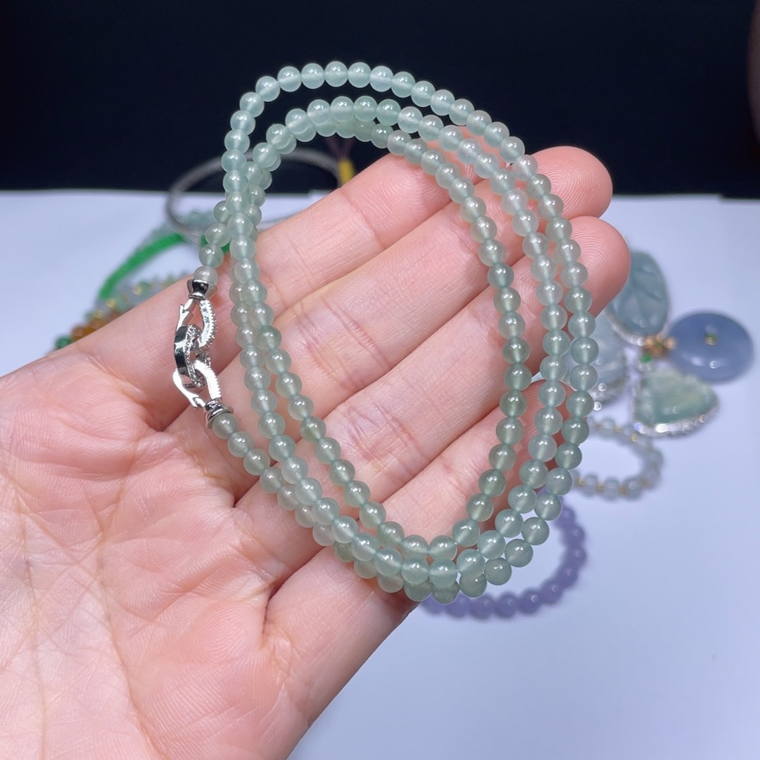 翡翠手链未镶嵌手串