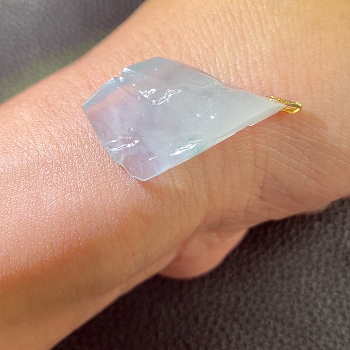 翡翠18K金镶嵌颈饰翡翠