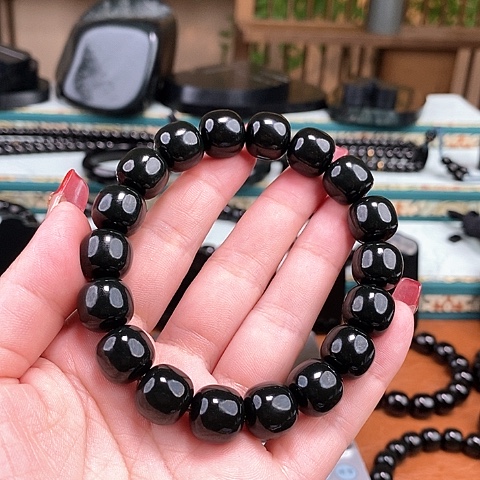 和田玉手链未镶嵌坦*～