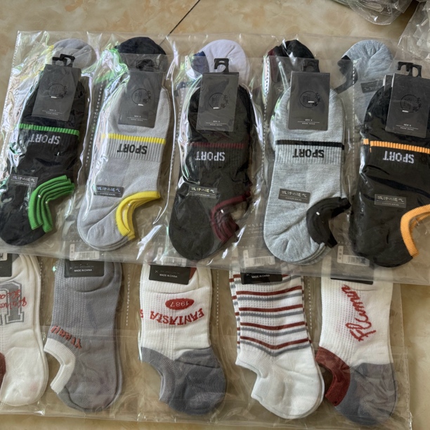 透气薄款船袜中性字母男夏季短袜短筒袜子运动袜女袜男袜休闲