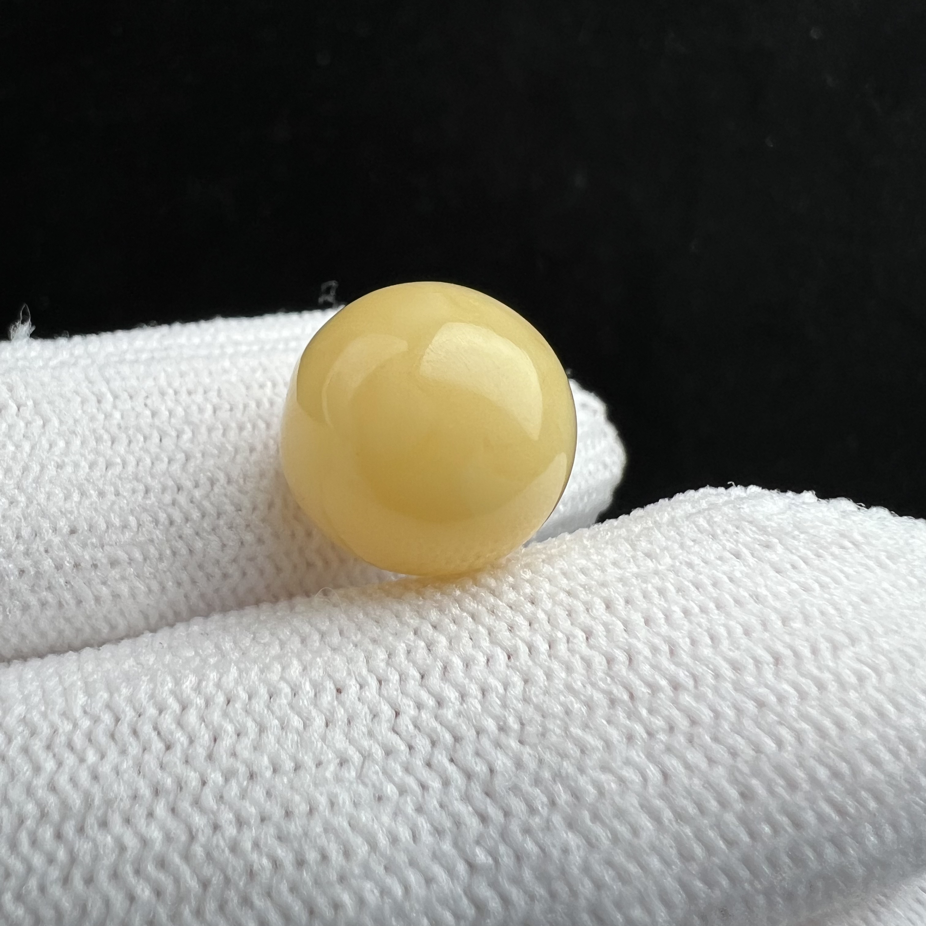 A2131天然蜜蜡圆珠13.2mm支持鉴定假一罚四