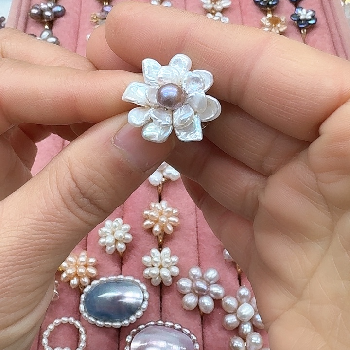 淡水珍珠珍珠银S925镶嵌