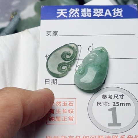 翡翠颈饰未镶嵌如意