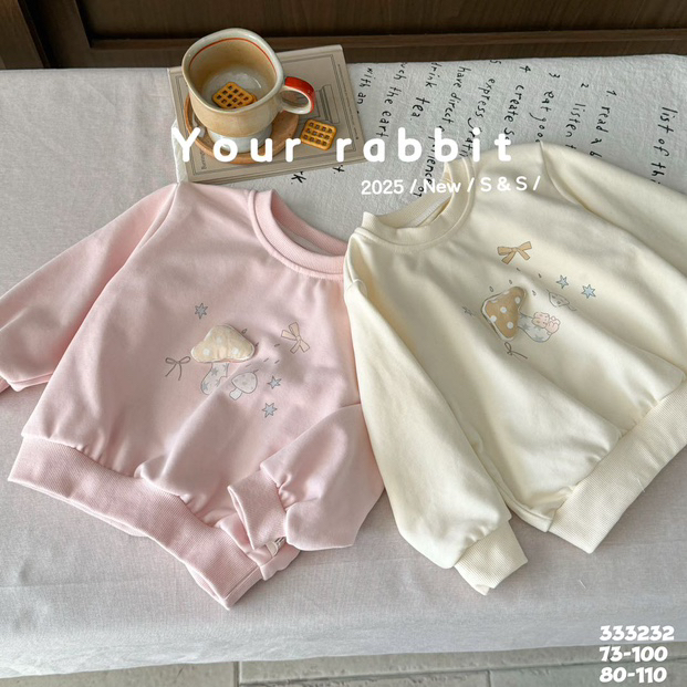 玥儿兔春款单层内里毛圈宝宝卫衣春秋儿童套头