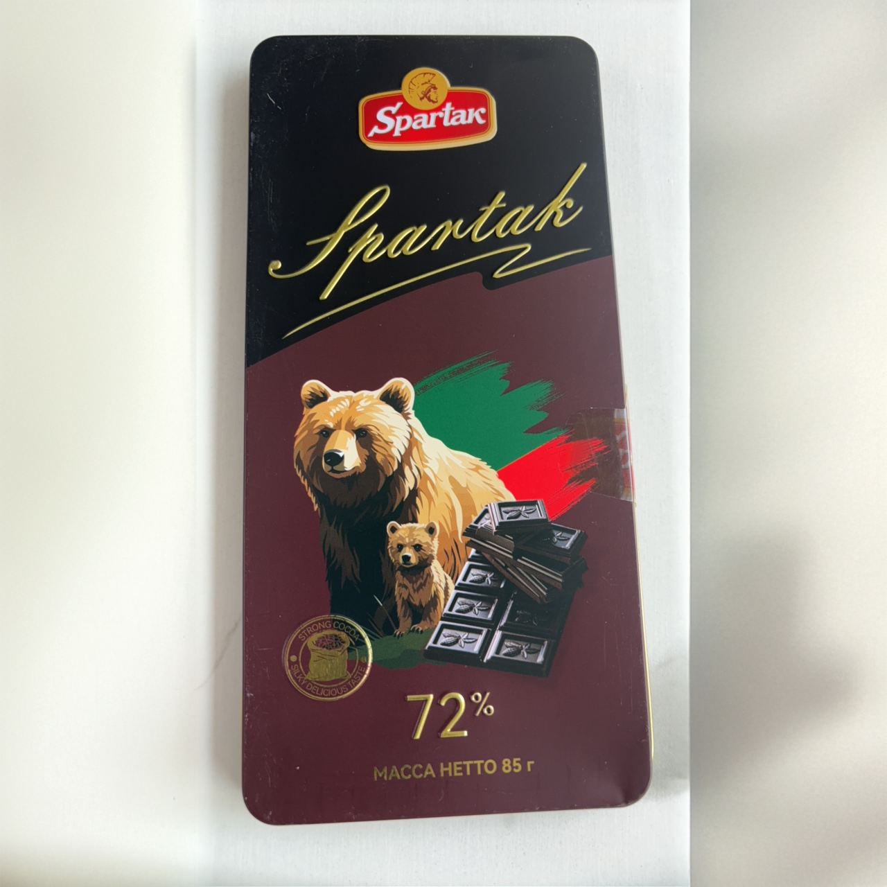 斯巴达克72％黑巧克力考试提神