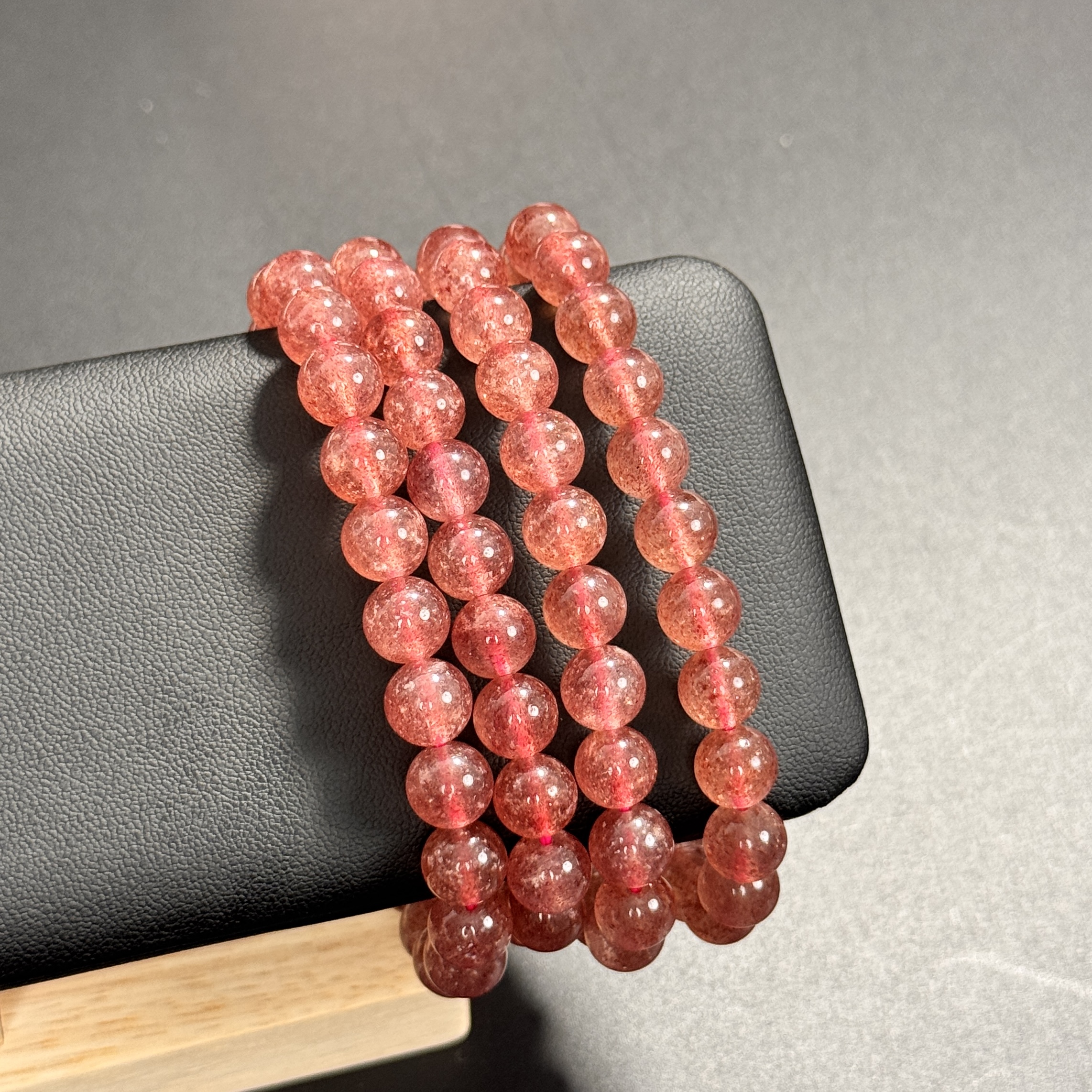 天然无优化金沙草莓晶手链手串时尚H407多样性发一