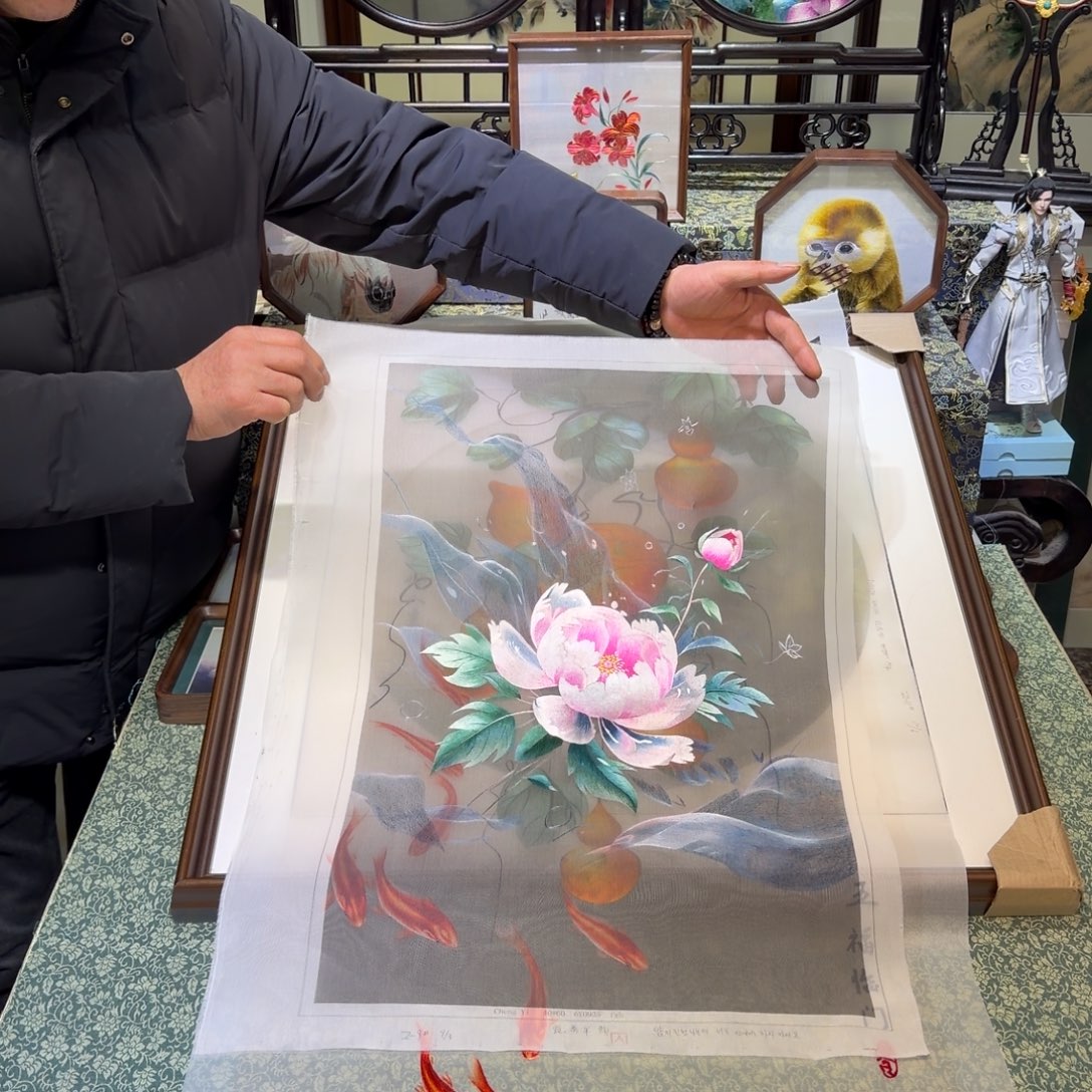 刺绣手工苏绣工艺单面绣片