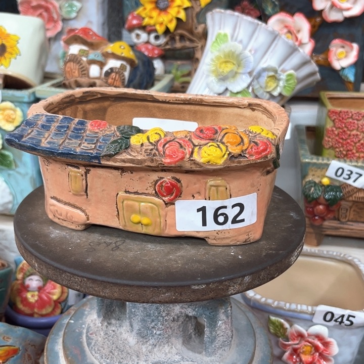 紫砂花盆粗陶材质多肉花盆