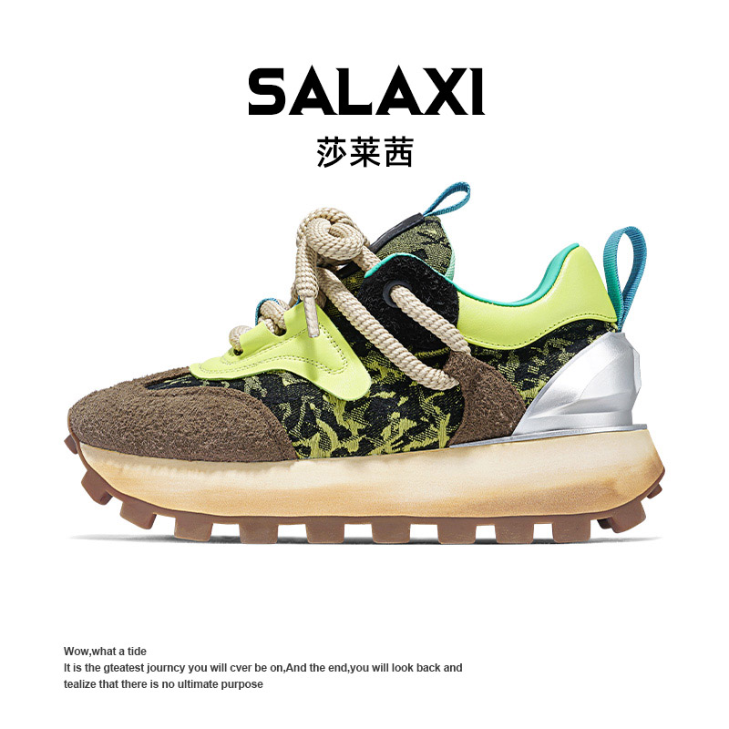 SALAXI/莎莱茜 欧洲站冬季新品欧若风百搭美式潮鞋男女复古阿甘鞋