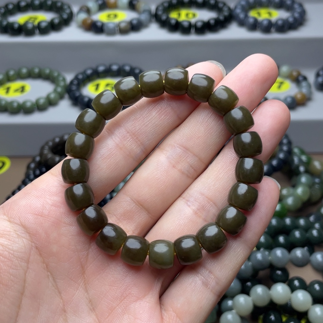 和田玉未镶嵌手链