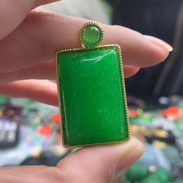 翡翠银S925镶嵌颈饰