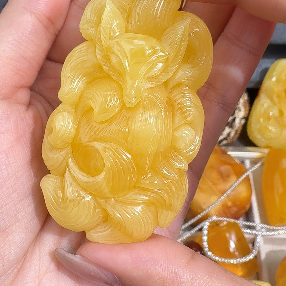 ****来琥珀未镶嵌裸石你